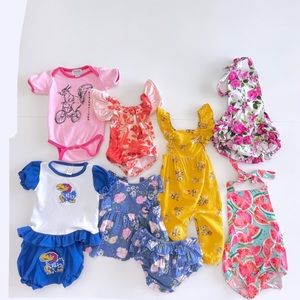 9 pieces of kids clothing